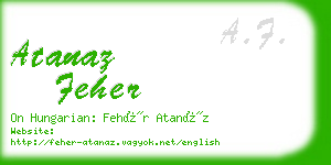 atanaz feher business card